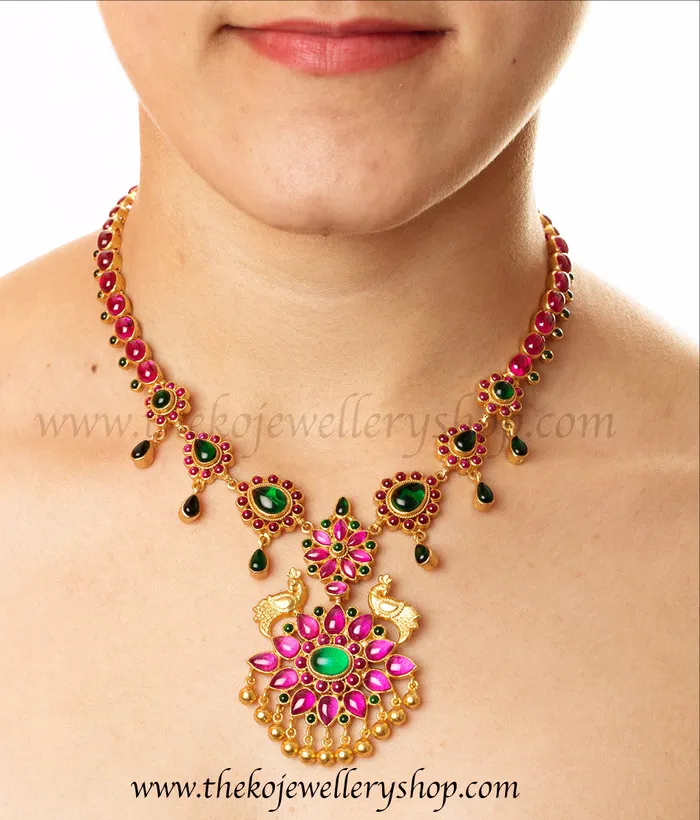 Necklaces The Aabhushana Silver Kempu Necklace Silversmith