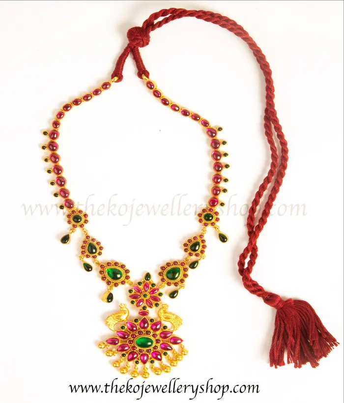 Necklaces The Aabhushana Silver Kempu Necklace Silversmith