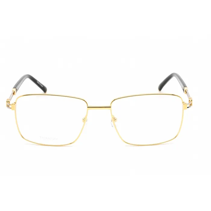 Charriol Mens Eyeglasses Shiny GoldSilver Titanium Square Frame PC75090 C03 Charriol Rings