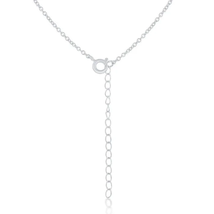 Classic Necklaces Sterling Silver Large Citrine and Smokey Topaz Necklace