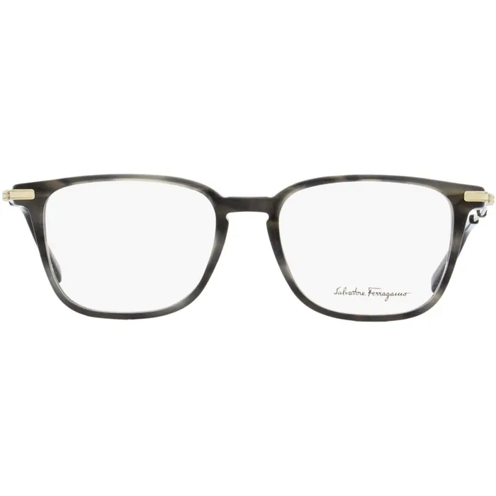 Salvatore Ferragamo Rings Salvatore Ferragamo Mens Eyeglasses Striped Khaki SALVATORE FERRAGAMO2861 319