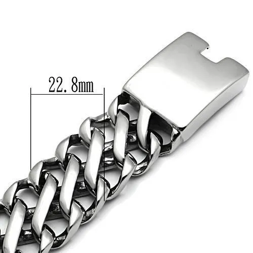 TK447 High polished no plating Stainless Steel Bracelet with No Stone Alamode Bracelets