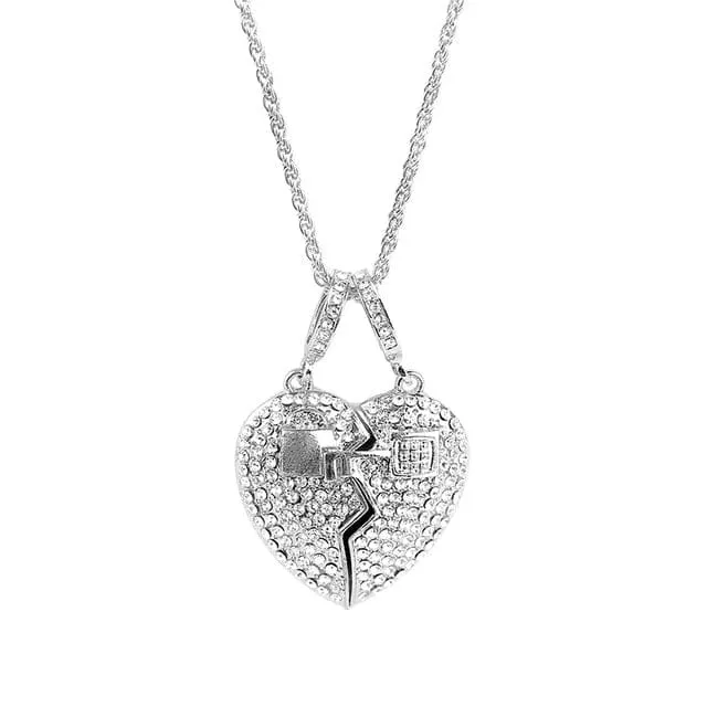 VVS Jewelry Necklaces VVS Jewelry Broken Heart Pendant