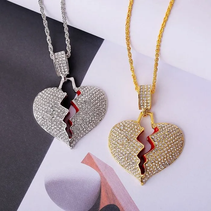 VVS Jewelry Necklaces VVS Jewelry Broken Heart Pendant