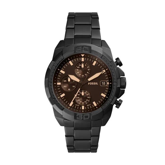 Bracelets Fossil Fossil Bronson Chronograph 44mm Stainless Steel Mens Watch