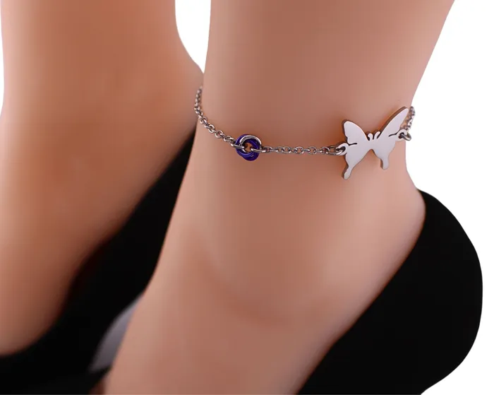 Captive Collars Rings Butterfly O Ring Anklet
