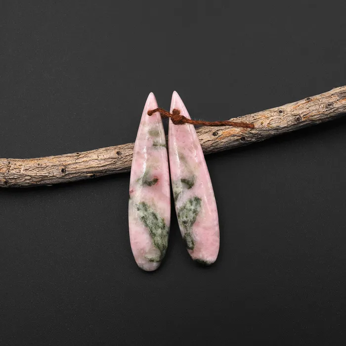 Intrinsic Trading Earrings Rare Natural Nevada Lapis Earring Pair Teardrop Matched Earthy Pink Green Gemstone Beads A33 Intrinsic Trading Earrings Rare Natural Nevada Lapis Earring Pair Teardrop Matched Earthy Pink Green Gemstone Beads A33