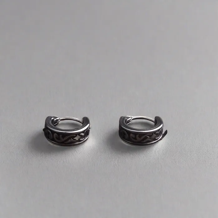 Mark Of Mmisbrunnr Stainless Steel Hoop Earrings Viking Trinkets Earrings