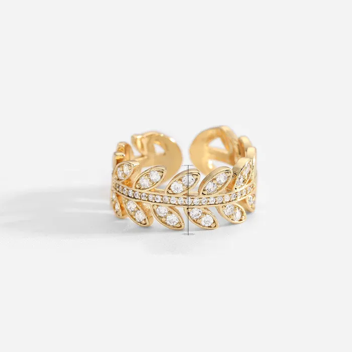 Crystal Design Gold Ring Variety Refined by AnnaKaci Rings Crystal Design Gold Ring Variety Refined by AnnaKaci Rings