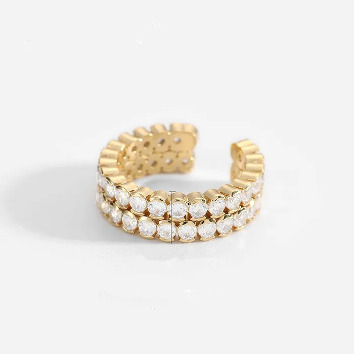 Crystal Design Gold Ring Variety Refined by AnnaKaci Rings Crystal Design Gold Ring Variety Refined by AnnaKaci Rings