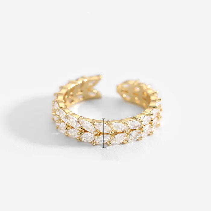 Crystal Design Gold Ring Variety Refined by AnnaKaci Rings Crystal Design Gold Ring Variety Refined by AnnaKaci Rings