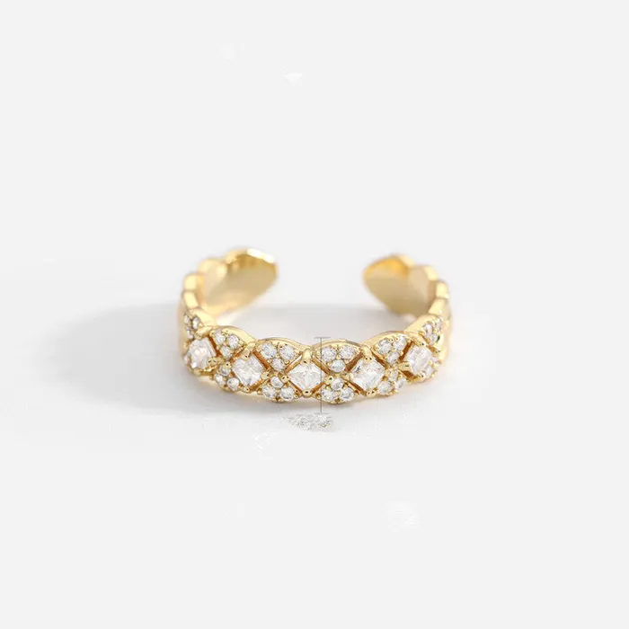 Crystal Design Gold Ring Variety Refined by AnnaKaci Rings Crystal Design Gold Ring Variety Refined by AnnaKaci Rings