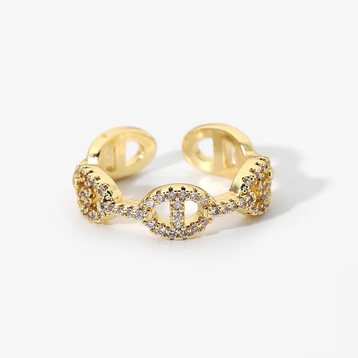 Crystal Design Gold Ring Variety Refined by AnnaKaci Rings Crystal Design Gold Ring Variety Refined by AnnaKaci Rings
