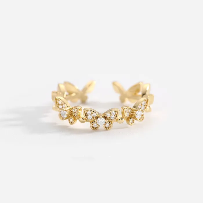 Crystal Design Gold Ring Variety Refined by AnnaKaci Rings Crystal Design Gold Ring Variety Refined by AnnaKaci Rings