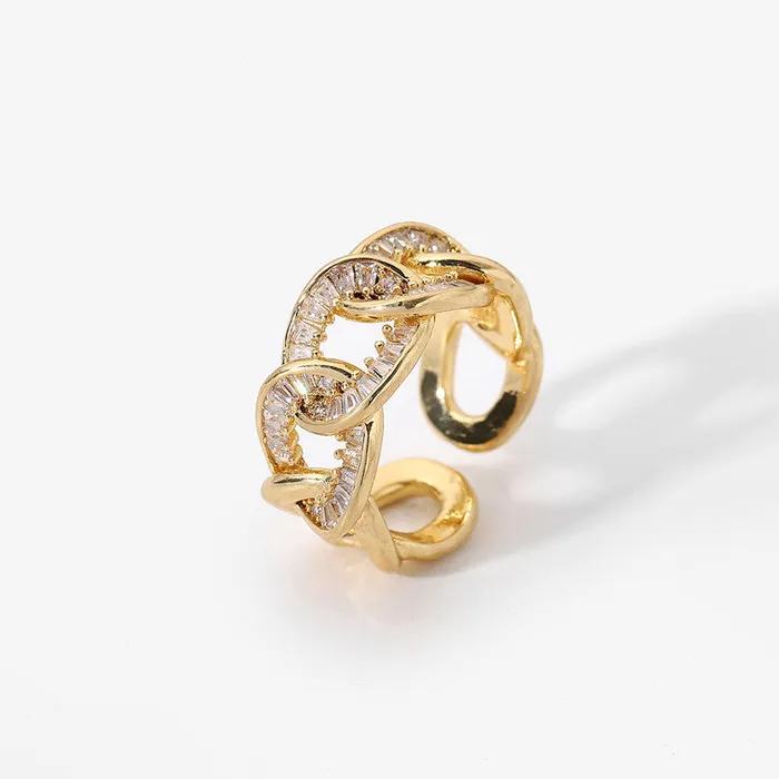 Crystal Design Gold Ring Variety Refined by AnnaKaci Rings Crystal Design Gold Ring Variety Refined by AnnaKaci Rings