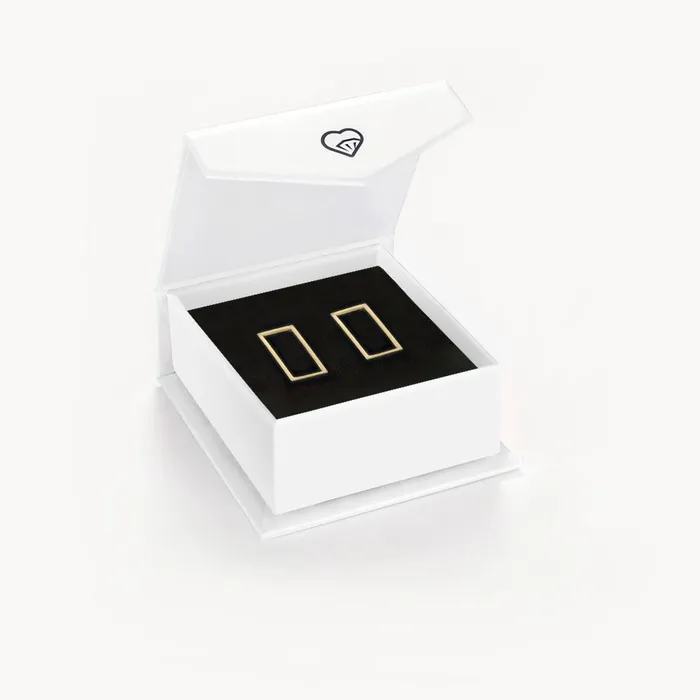 Earrings Square Outline Plated Womens Earrings Sterling Silver Kids Final Sale