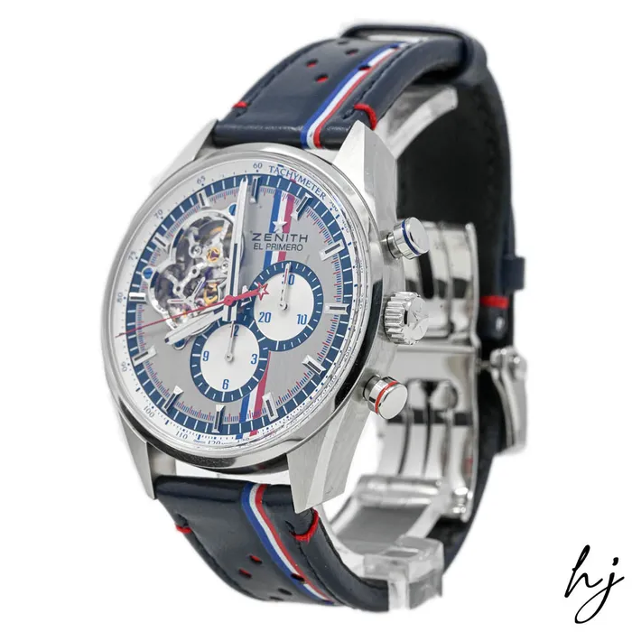 Happy Jewelers Bracelets Zenith Mens Limited Edition El Primero Chronomaster 1969 Tour Auto Stainless Steel 42mm Silver Chronograph Dial Watch Reference 032044406101C746