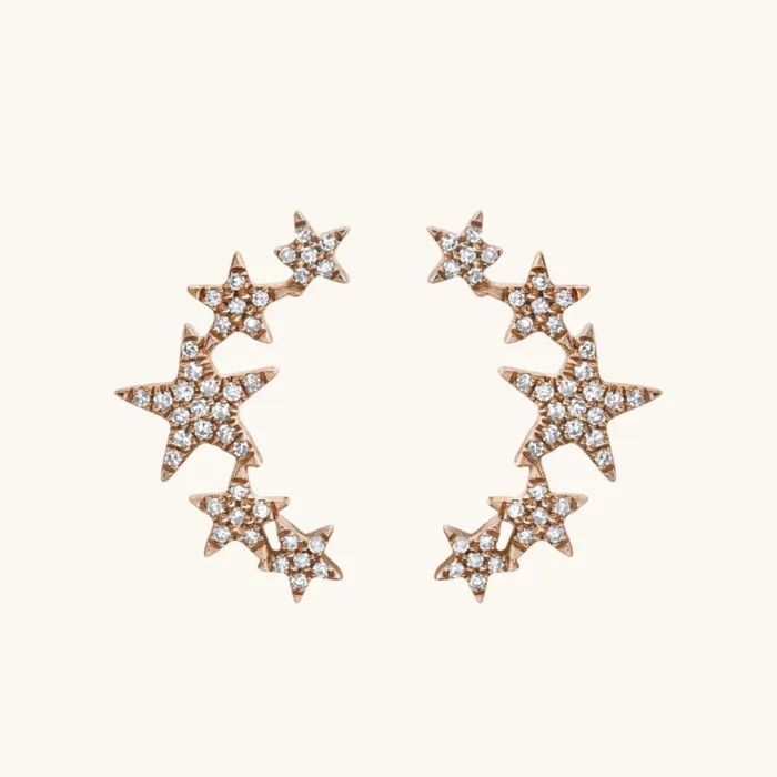 Happy Jewelers Earrings Star Climber Diamond Earrings