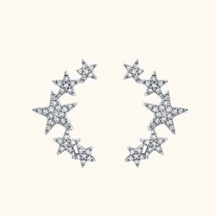 Happy Jewelers Earrings Star Climber Diamond Earrings