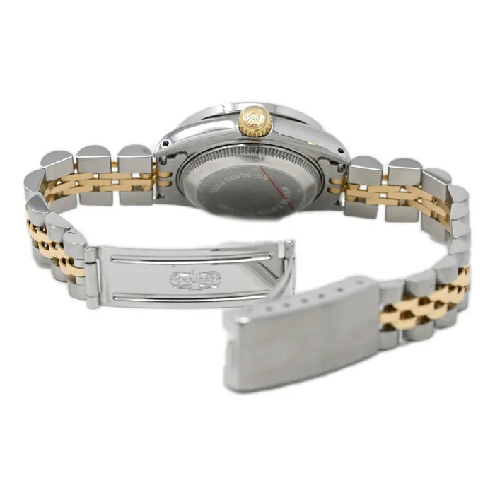 Happy Jewelers Rolex Ladies Datejust Yellow Gold Stainless Steel Rhodium Diamond Dial Watch Reference 69173 Bracelets