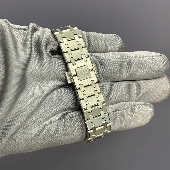Happy Jewelers Watches Audemars Piguet Royal Oak 34mm Blue Dial Watch Ref 77451STZZ1361ST04 Happy Jewelers Watches Audemars Piguet Royal Oak 34mm Blue Dial Watch Ref 77451STZZ1361ST04