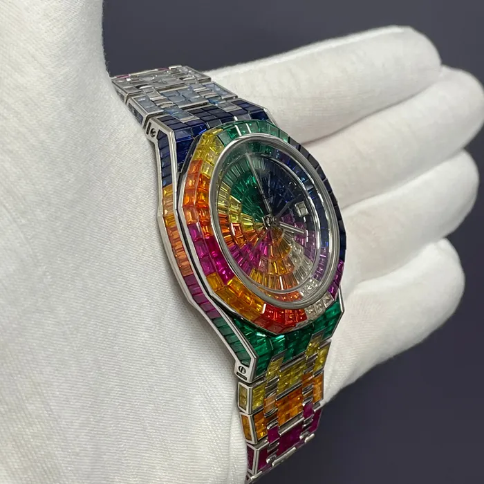 Happy Jewelers Watches Audemars Piguet Royal Oak 41mm Rainbow Dial Watch Ref 15400 Happy Jewelers Watches Audemars Piguet Royal Oak 41mm Rainbow Dial Watch Ref 15400