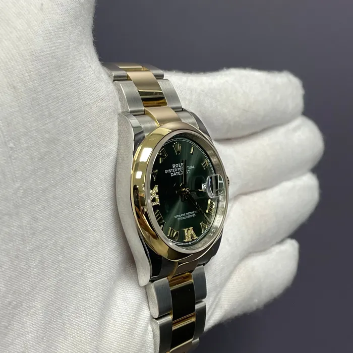 Happy Jewelers Watches Rolex Datejust 36mm Green Dial Watch Ref 126203 Happy Jewelers Watches Rolex Datejust 36mm Green Dial Watch Ref 126203