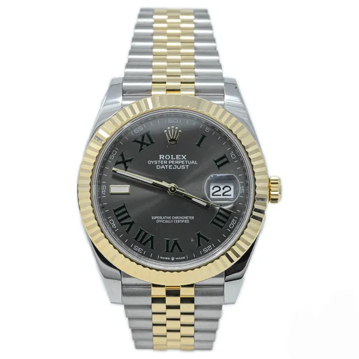 Happy Jewelers Watches Rolex Datejust 41mm Wimbledon Dial Watch Ref 126333