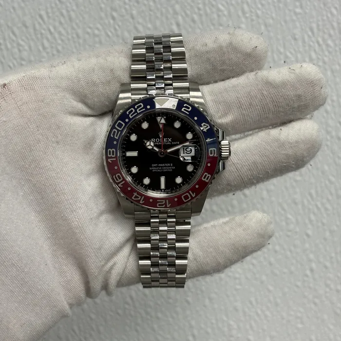 Rolex GMTMaster II 40mm Black Dial Watch Ref 126710BLRO Happy Jewelers Watches