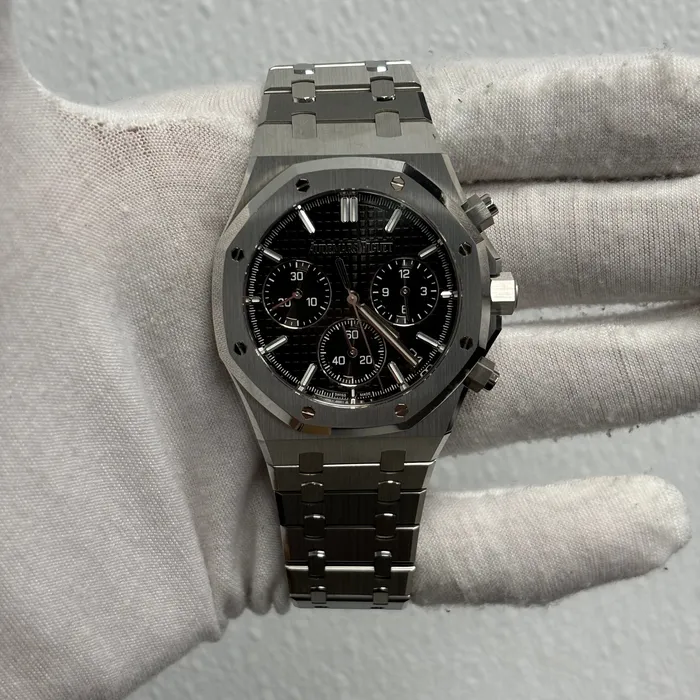 Watches Audemars Piguet Royal Oak 41mm Black Dial Watch Ref 26240STOO1320ST06 Happy Jewelers Watches Audemars Piguet Royal Oak 41mm Black Dial Watch Ref 26240STOO1320ST06 Happy Jewelers