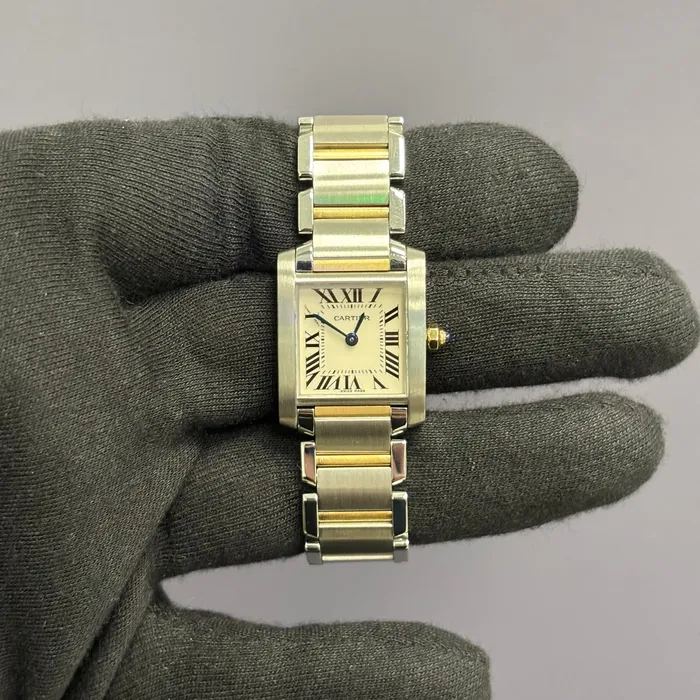 Watches Cartier Tank 20mm White Dial Watch Ref W51007Q4 Happy Jewelers Watches Cartier Tank 20mm White Dial Watch Ref W51007Q4 Happy Jewelers