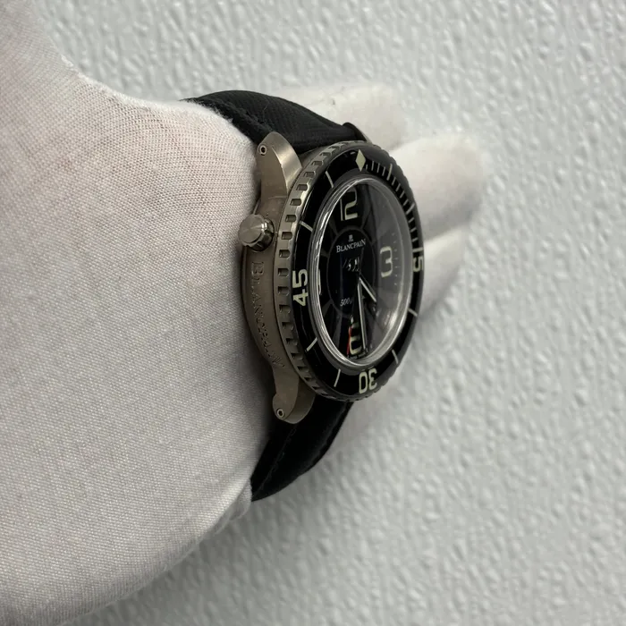 Watches Happy Jewelers Blancpain Fifty Fathoms 48mm Black Dial Watch Ref 5001512B3052 Watches Happy Jewelers Blancpain Fifty Fathoms 48mm Black Dial Watch Ref 5001512B3052