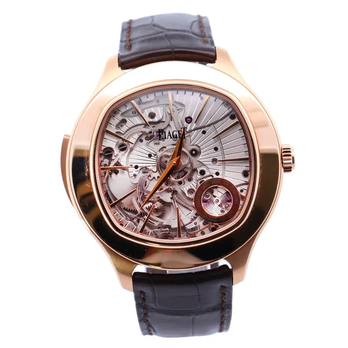 Watches Happy Jewelers Piaget Emperador Rose Gold 48mm Stick Dial Watch Reference GOA38019 Watches Happy Jewelers Piaget Emperador Rose Gold 48mm Stick Dial Watch Reference GOA38019