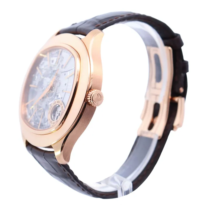Watches Happy Jewelers Piaget Emperador Rose Gold 48mm Stick Dial Watch Reference GOA38019