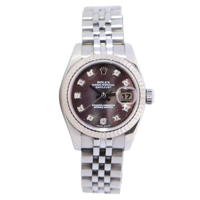 Watches Happy Jewelers Rolex Datejust 26mm MOP Dial Watch Ref 179174