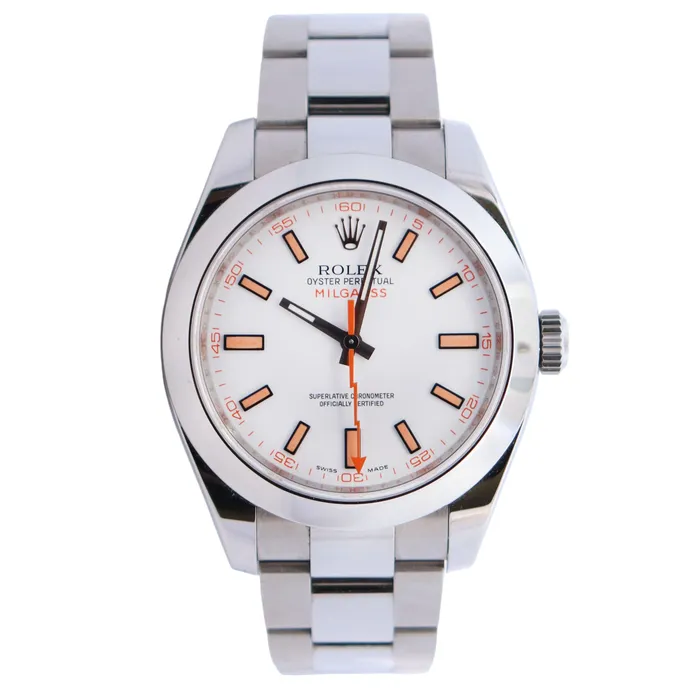 Watches Happy Jewelers Rolex Milgauss 40mm White Dial Watch Ref 116400