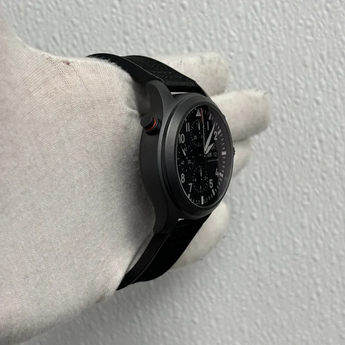Watches IWC Pilot 44mm Black Dial Watch Ref IW371815 Happy Jewelers