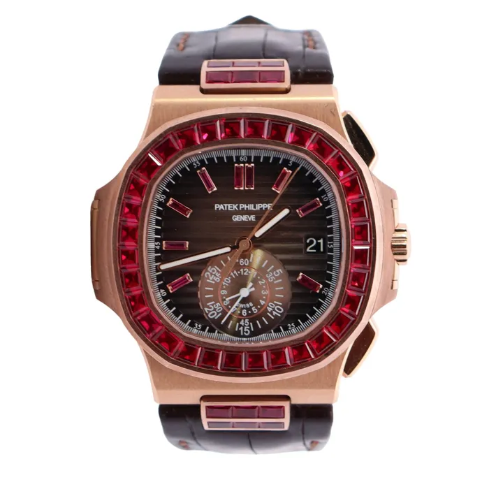 Watches Patek Philippe Nautilus 405mm Brown Dial Watch Ref 5980R010 Happy Jewelers Watches Patek Philippe Nautilus 405mm Brown Dial Watch Ref 5980R010 Happy Jewelers
