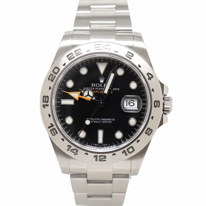 Watches Rolex Explorer II 42mm Black Dial Watch Ref 216570 Happy Jewelers