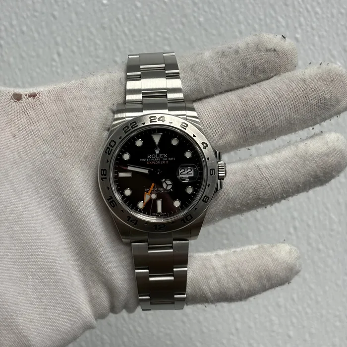 Watches Rolex Explorer II 42mm Black Dial Watch Ref 216570 Happy Jewelers Watches Rolex Explorer II 42mm Black Dial Watch Ref 216570 Happy Jewelers