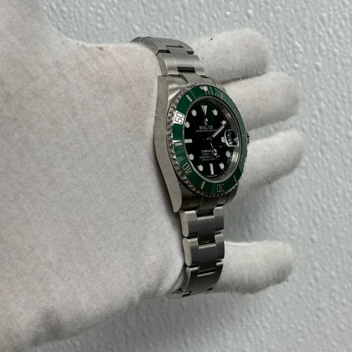 Watches Rolex Submariner 40mm Green Dial Watch Ref 116610LV Happy Jewelers
